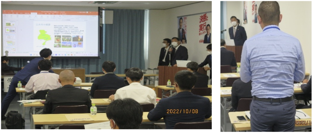 ひょうご政治大学院(自民ひょうご未来塾)第5回講義仲田一彦三木市長が議員・首長経験を踏まえて講演高い志、行動実践など細かに助言